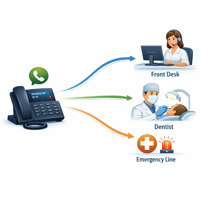 Route calls to who is needed