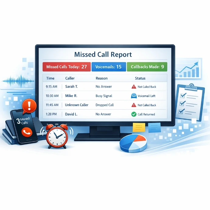 Missed call reporting